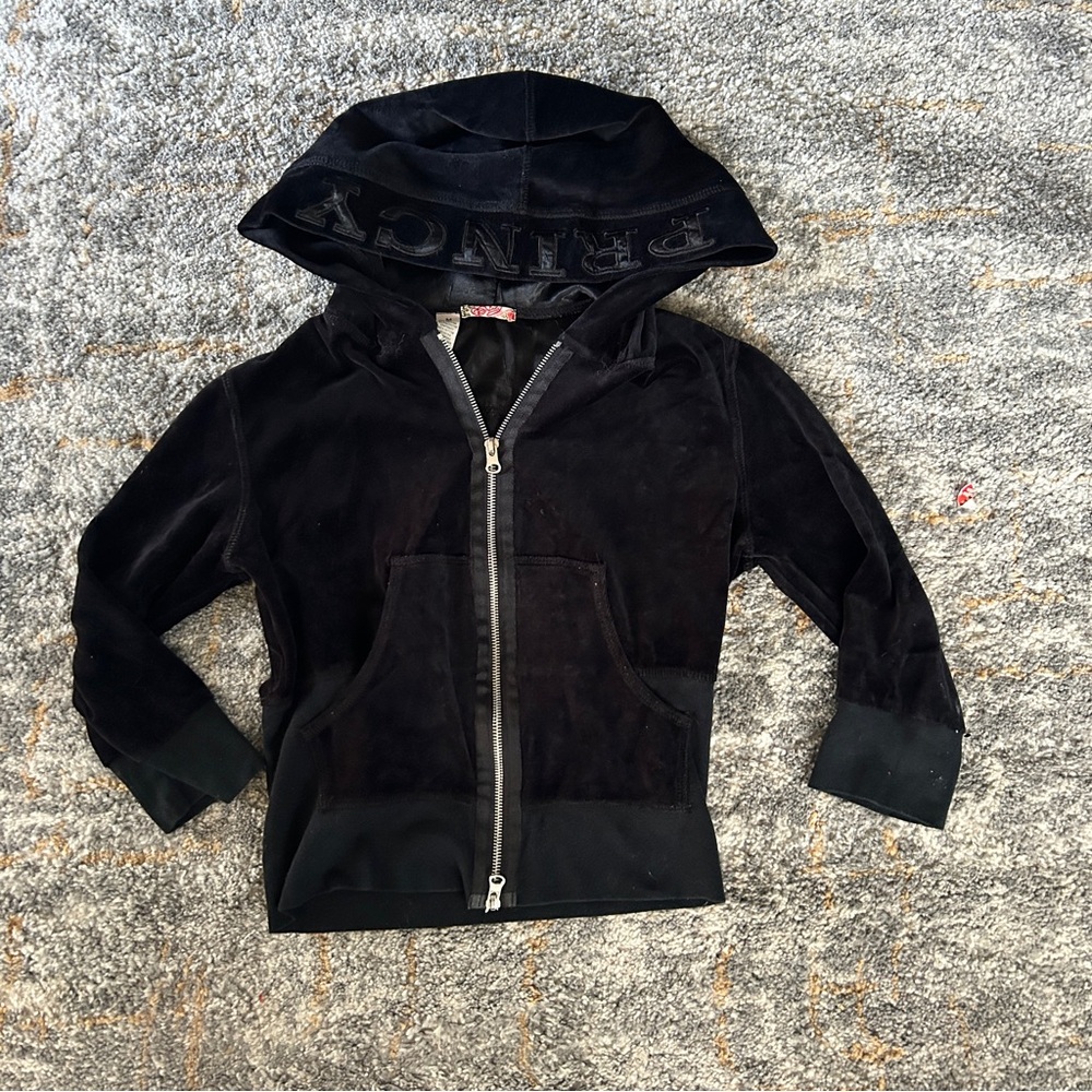 Juicy Couture Black Hooded Zip-Up Jacket